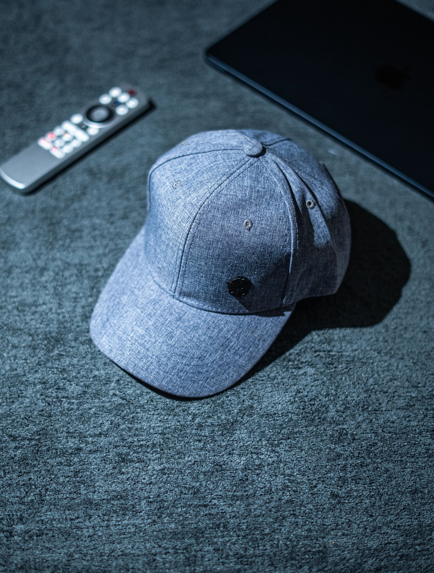 Grey Button Cap -IMP64