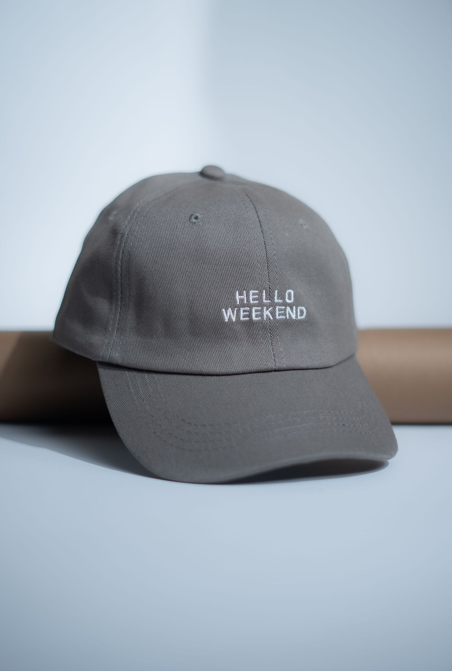 Grey Hello Weekend Cap -IMP56