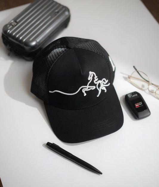 Black Horse Net Cap -IMP12