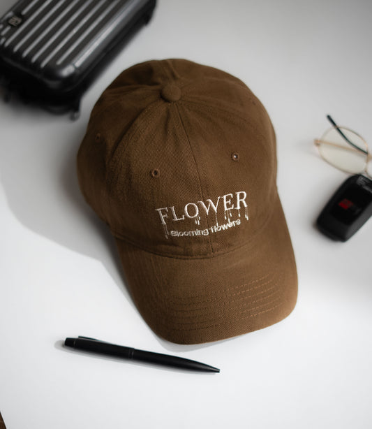 Brown Flower Cap -IMP32
