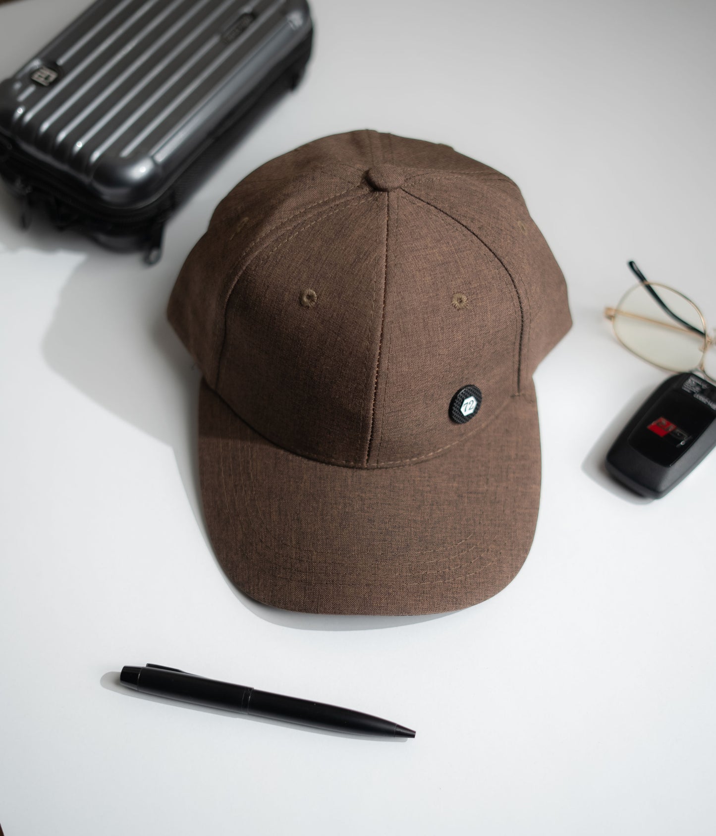 Brown Button Cap -IMP61
