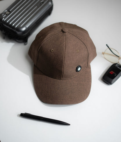 Brown Button Cap -IMP61