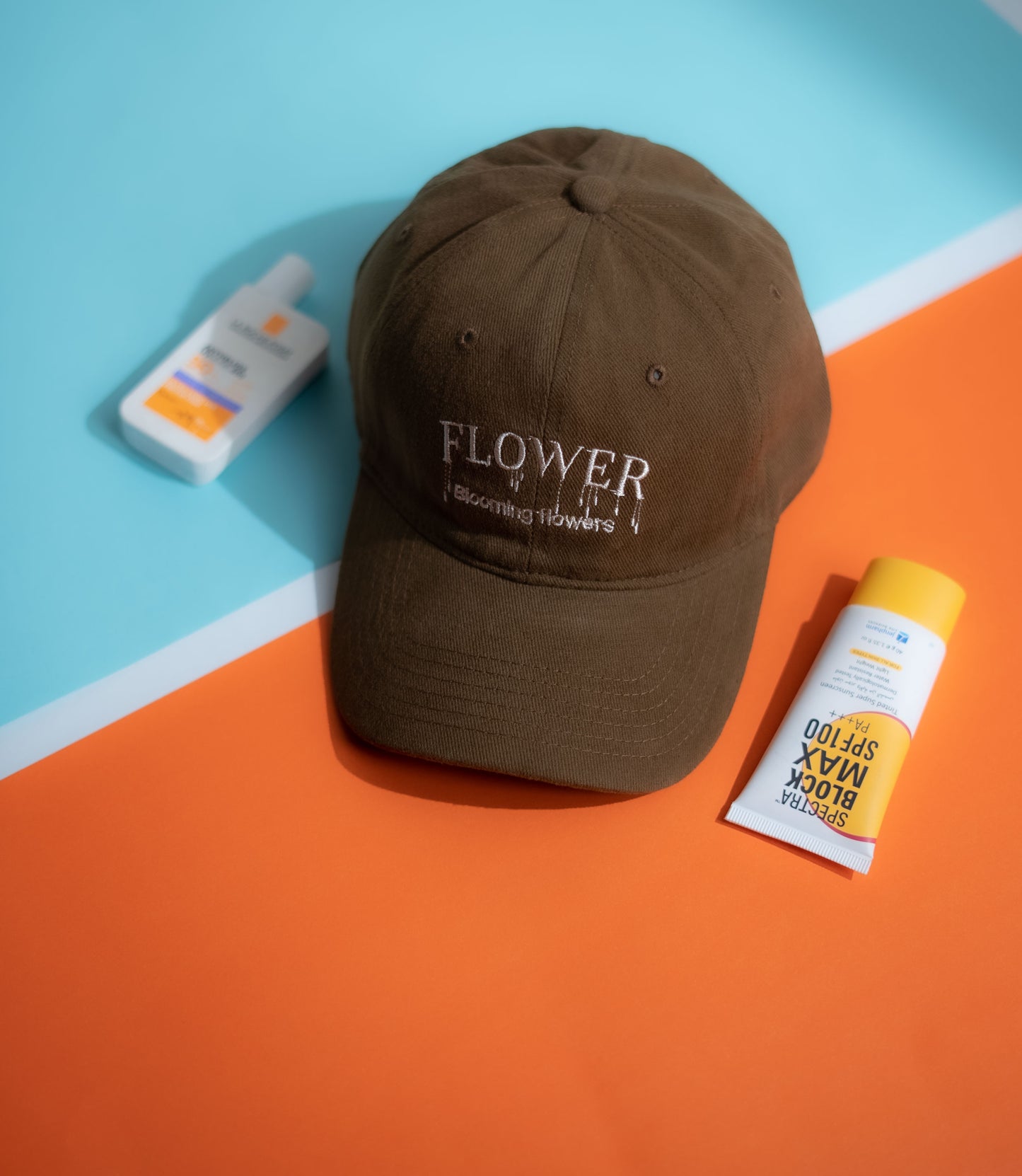 Brown Flower Cap -IMP32