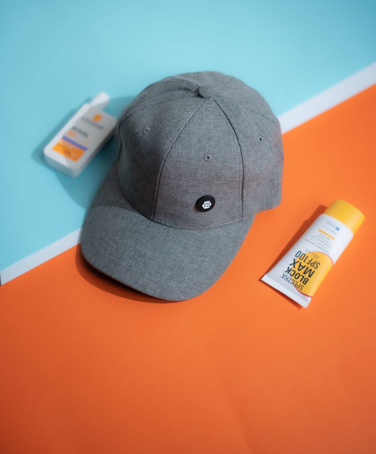 Grey Button Cap -IMP64