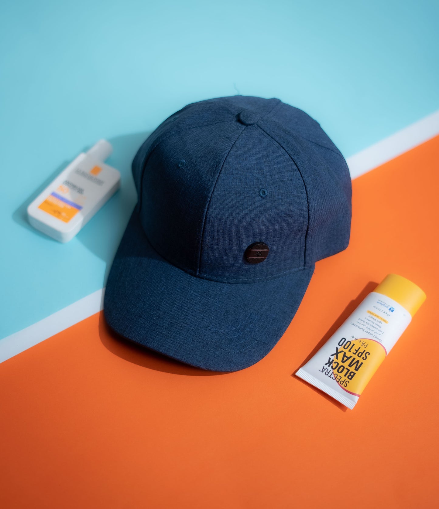 Navy Button Cap -IMP62
