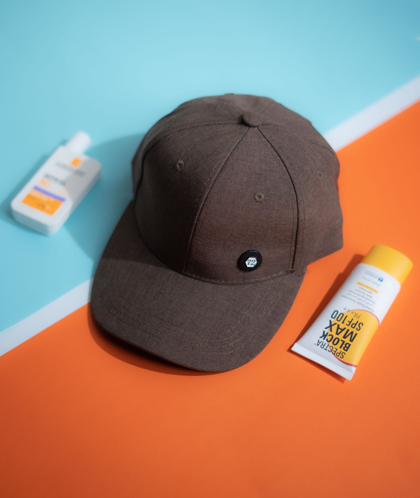 Brown Button Cap -IMP61