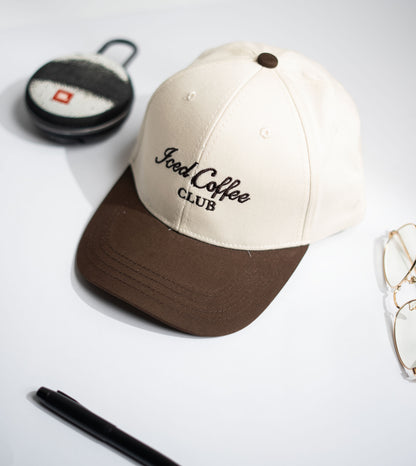 Brown Two Tone Iced Coffee Cap -PK09