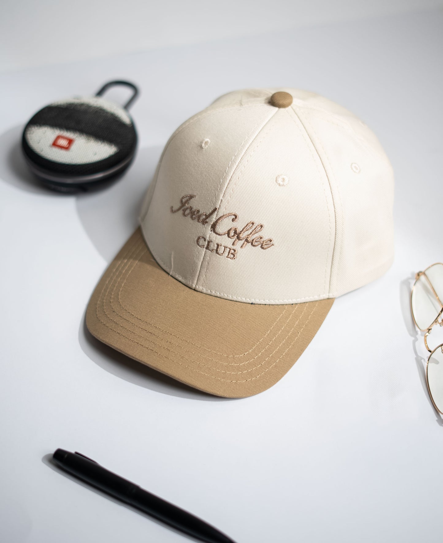 Biege Two Tone Iced Coffee Cap -PK10