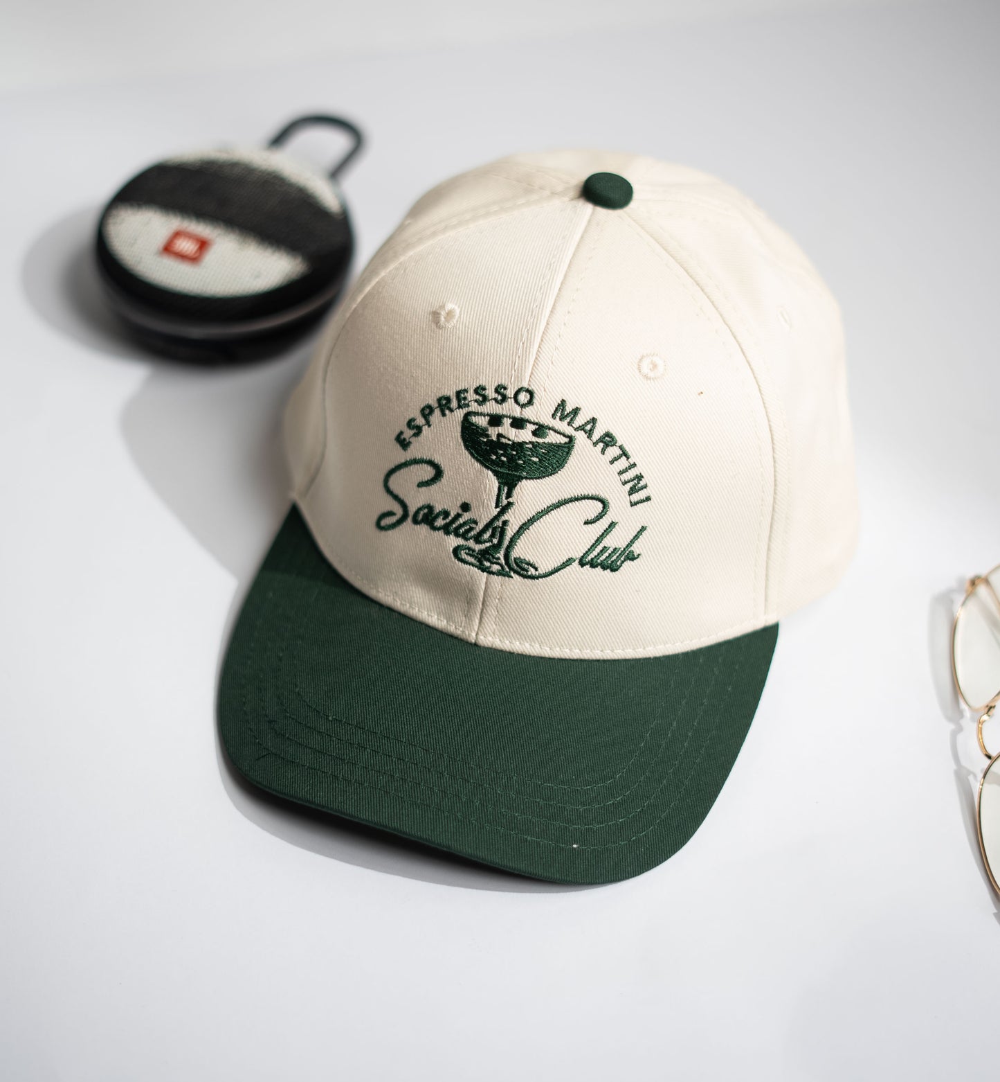 Green Two Tone Social Club Cap -PK13