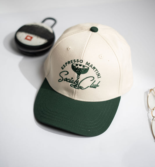 Green Two Tone Social Club Cap -PK13