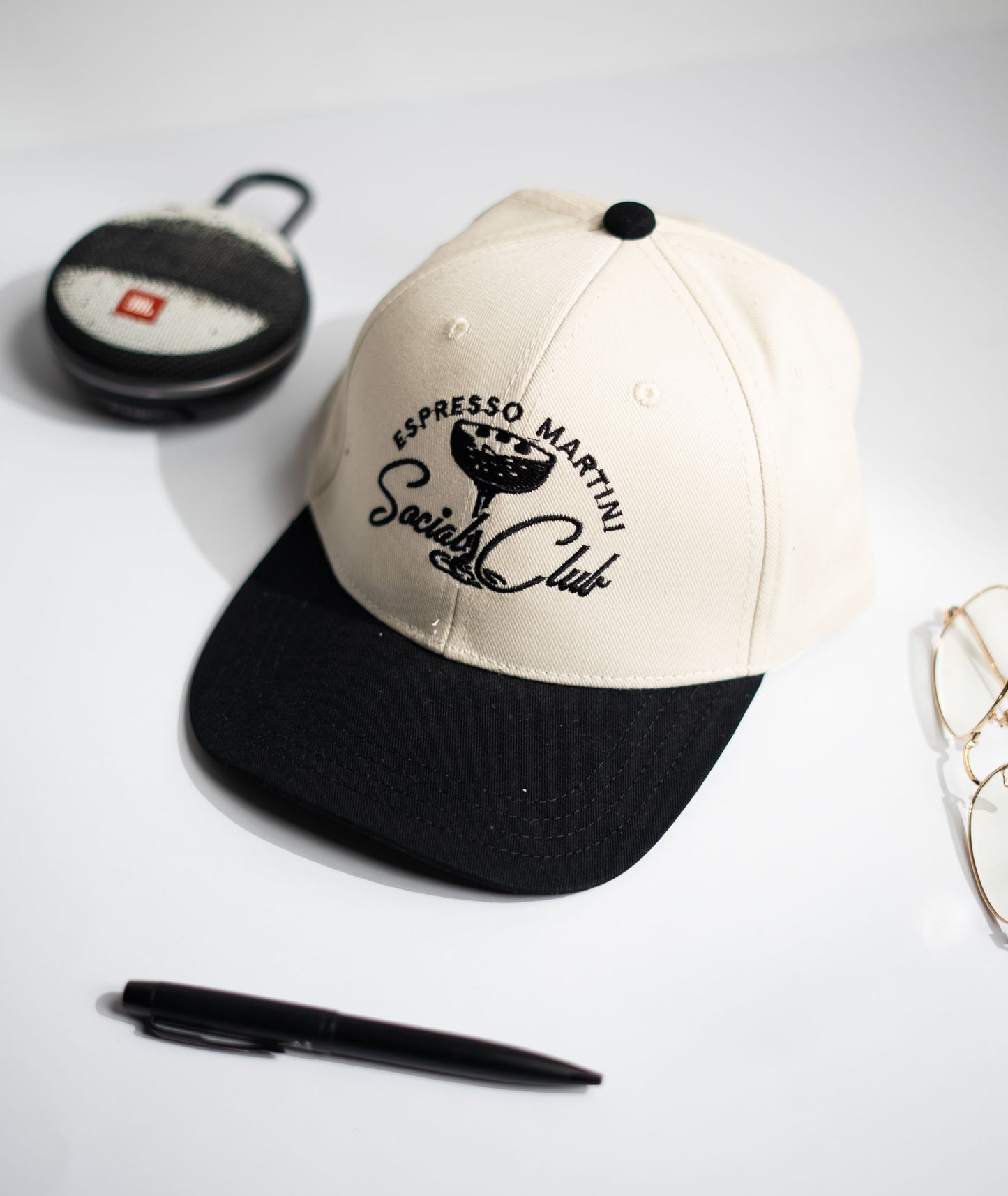 Black Two Tone Social Club Cap -PK16