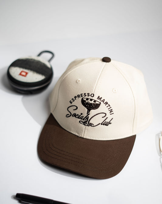 Brown Two Tone Social Club Cap -PK17