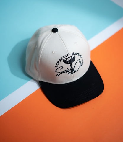 Black Two Tone Social Club Cap -PK16