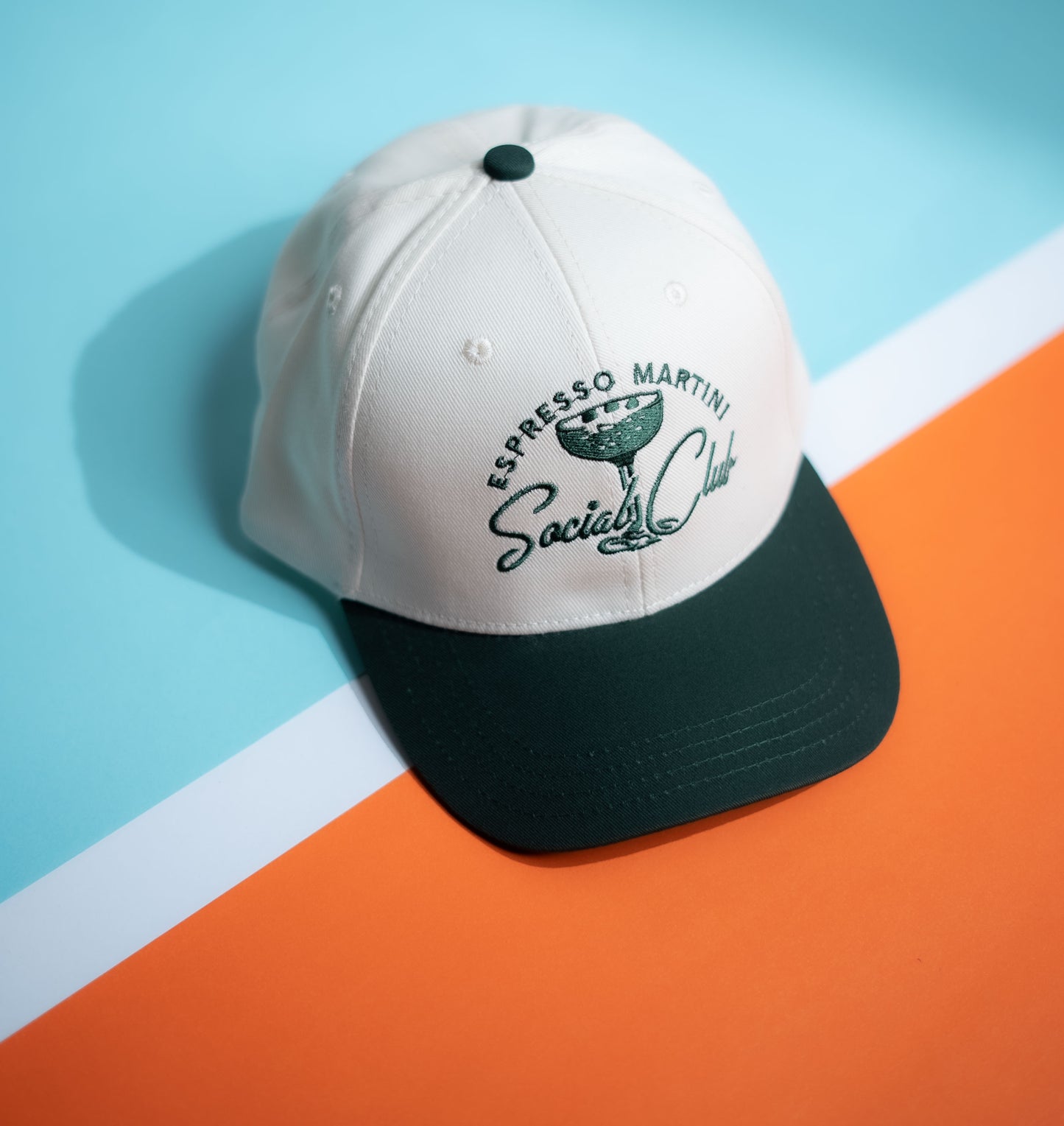 Green Two Tone Social Club Cap -PK13