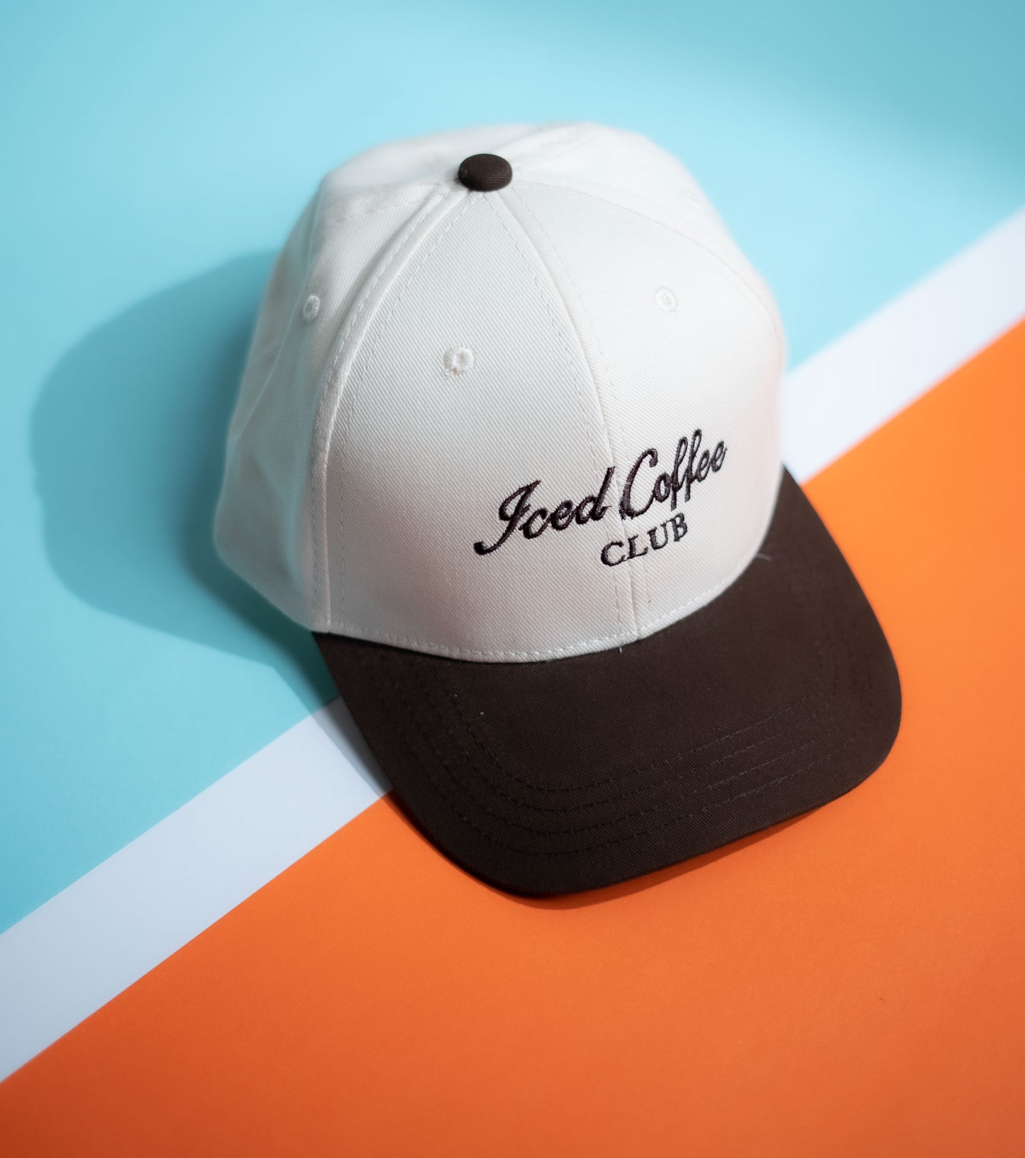 Brown Two Tone Iced Coffee Cap -PK09