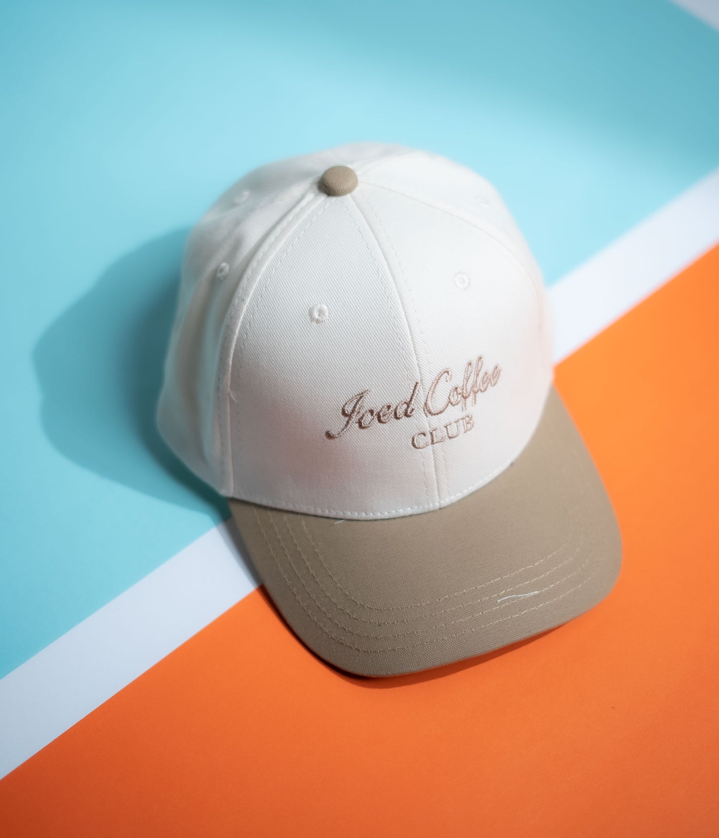 Biege Two Tone Iced Coffee Cap -PK10