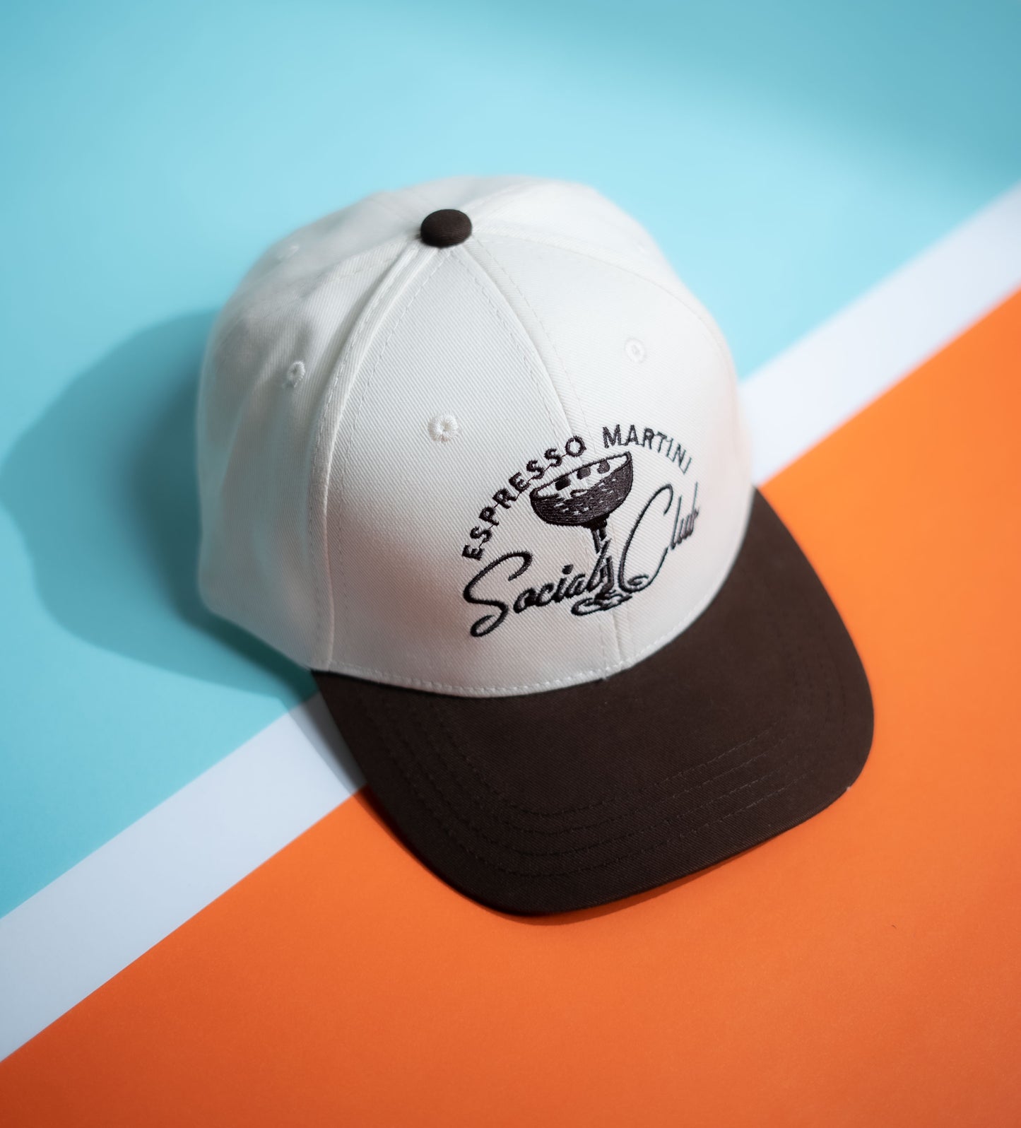 Brown Two Tone Social Club Cap -PK17