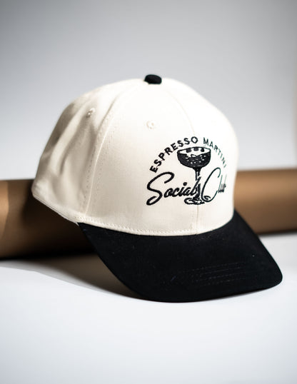Black Two Tone Social Club Cap -PK16