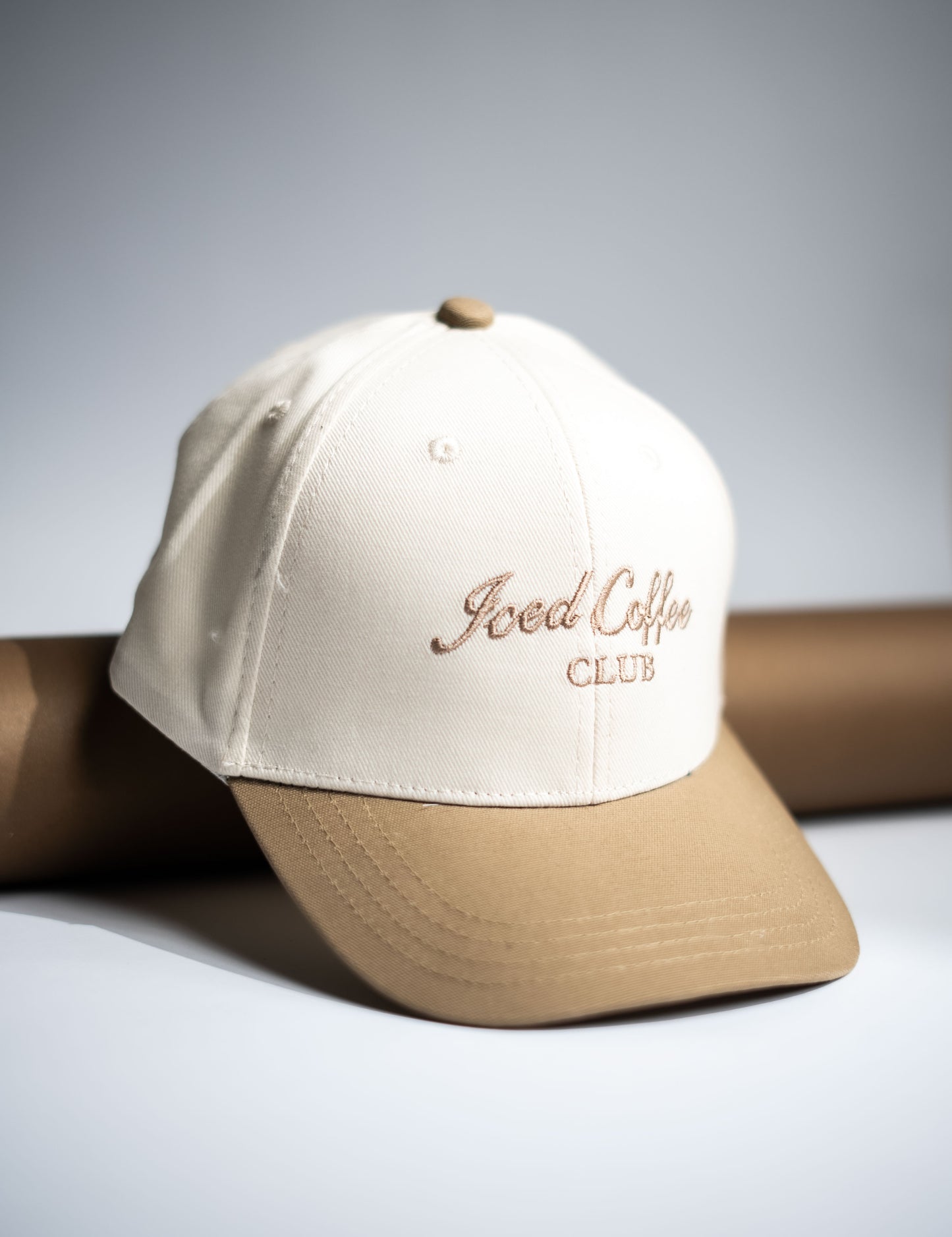 Biege Two Tone Iced Coffee Cap -PK10