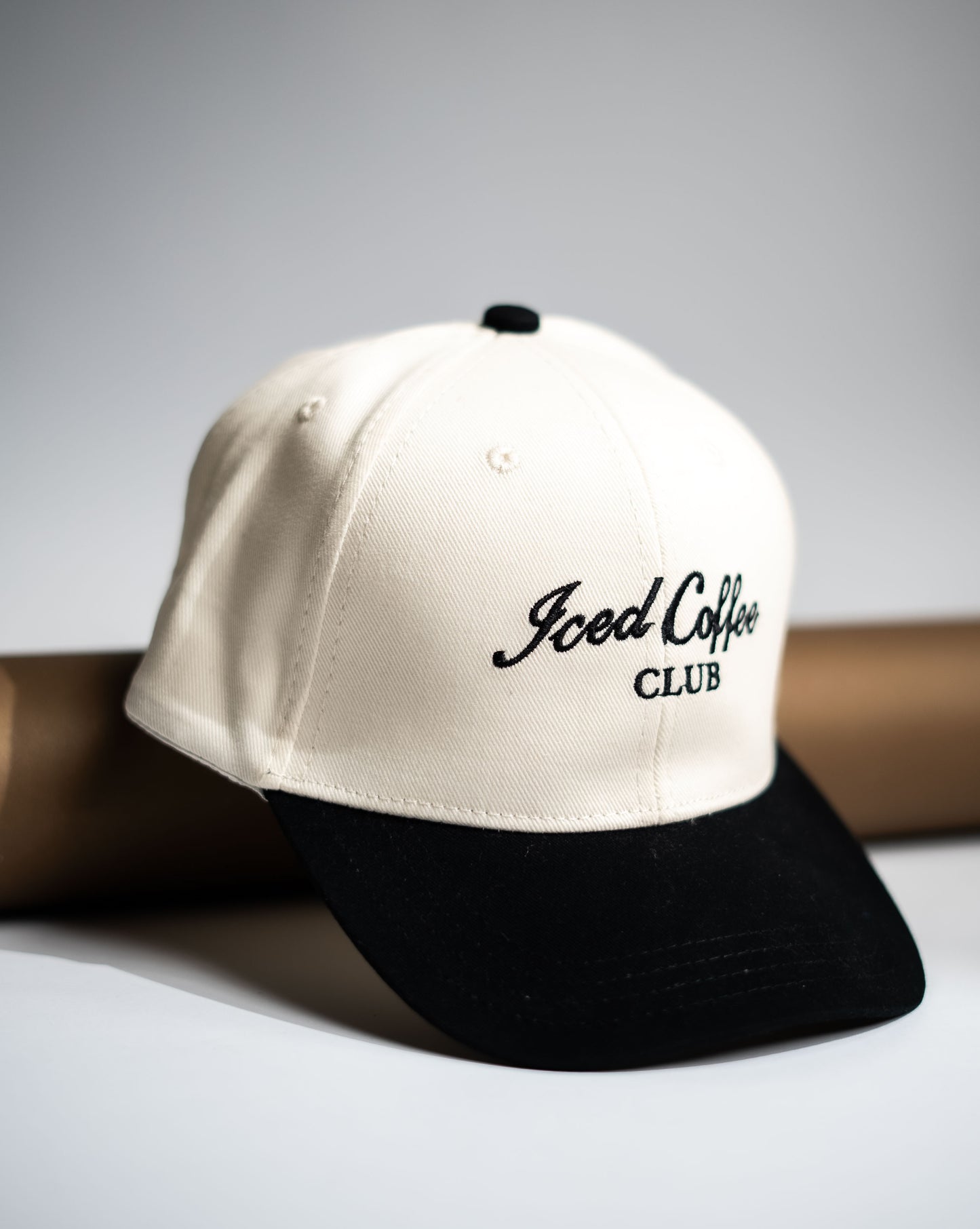 Black Two Tone Iced Coffee Cap -PK08