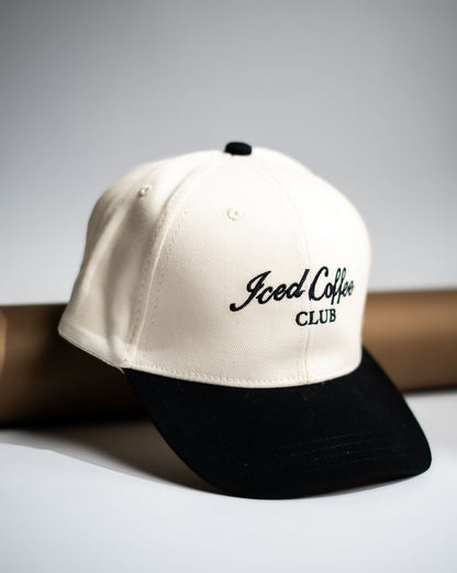 Black Two Tone Iced Coffee Cap -PK08