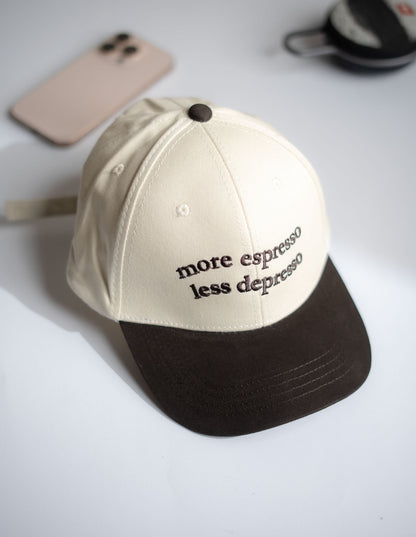 Brown Two Tone Depresso Cap -PK38
