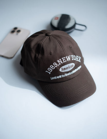 Dark Brown New York Cap -IMP48