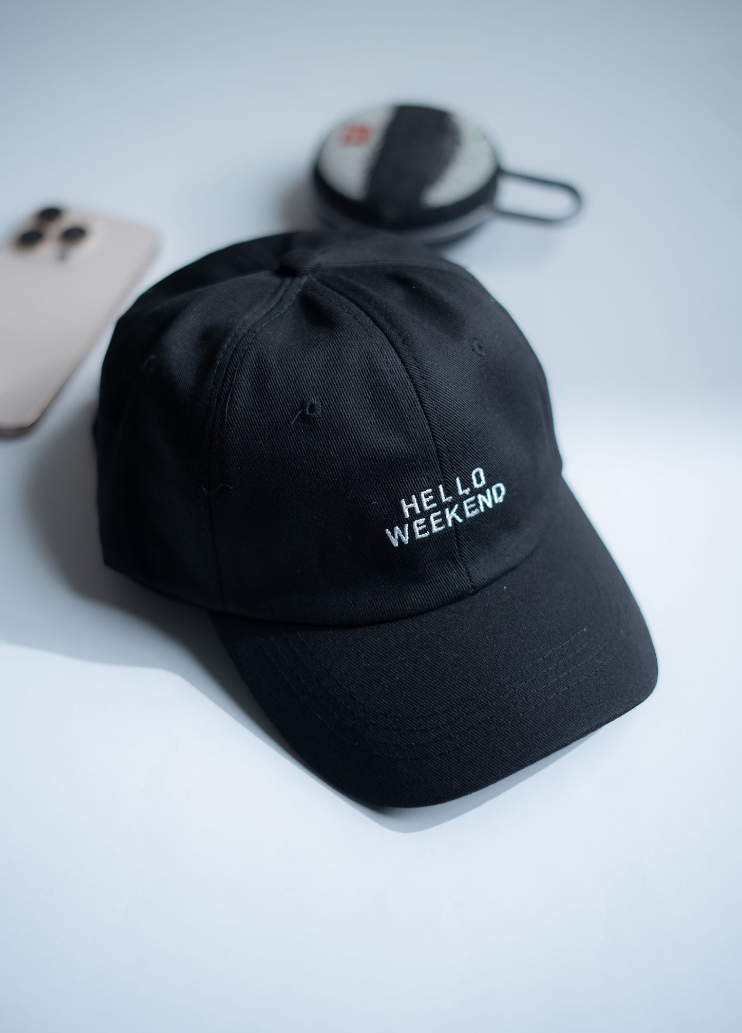Black Hello Weekend Cap -IMP53