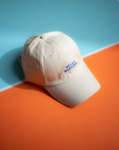 Biege Hello Weekend Cap -IMP55