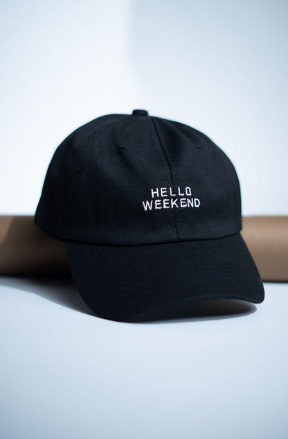 Black Hello Weekend Cap -IMP53