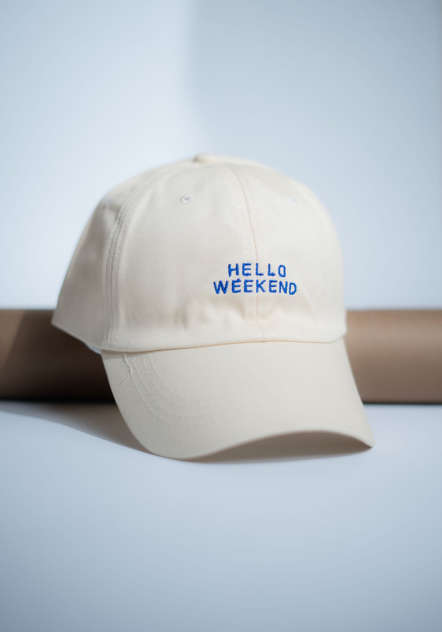 Biege Hello Weekend Cap -IMP55