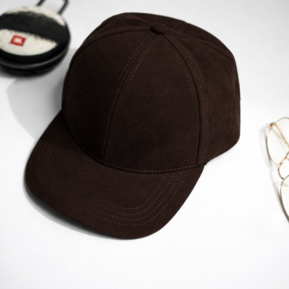 Brown Suede Cap -PK20