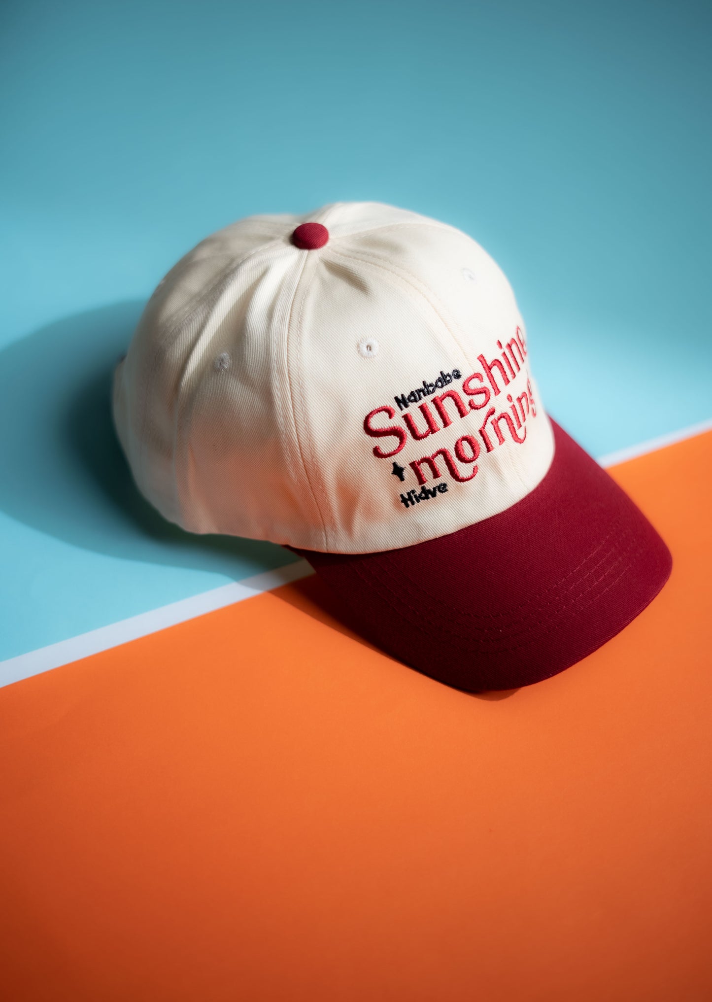 Cap with text on a two-tone background in Pakistan by Caps Nation