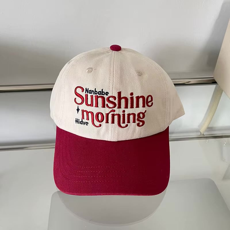 Cap with 'Sunshine Morning' text on a white background in Pakistan by Caps Nation
